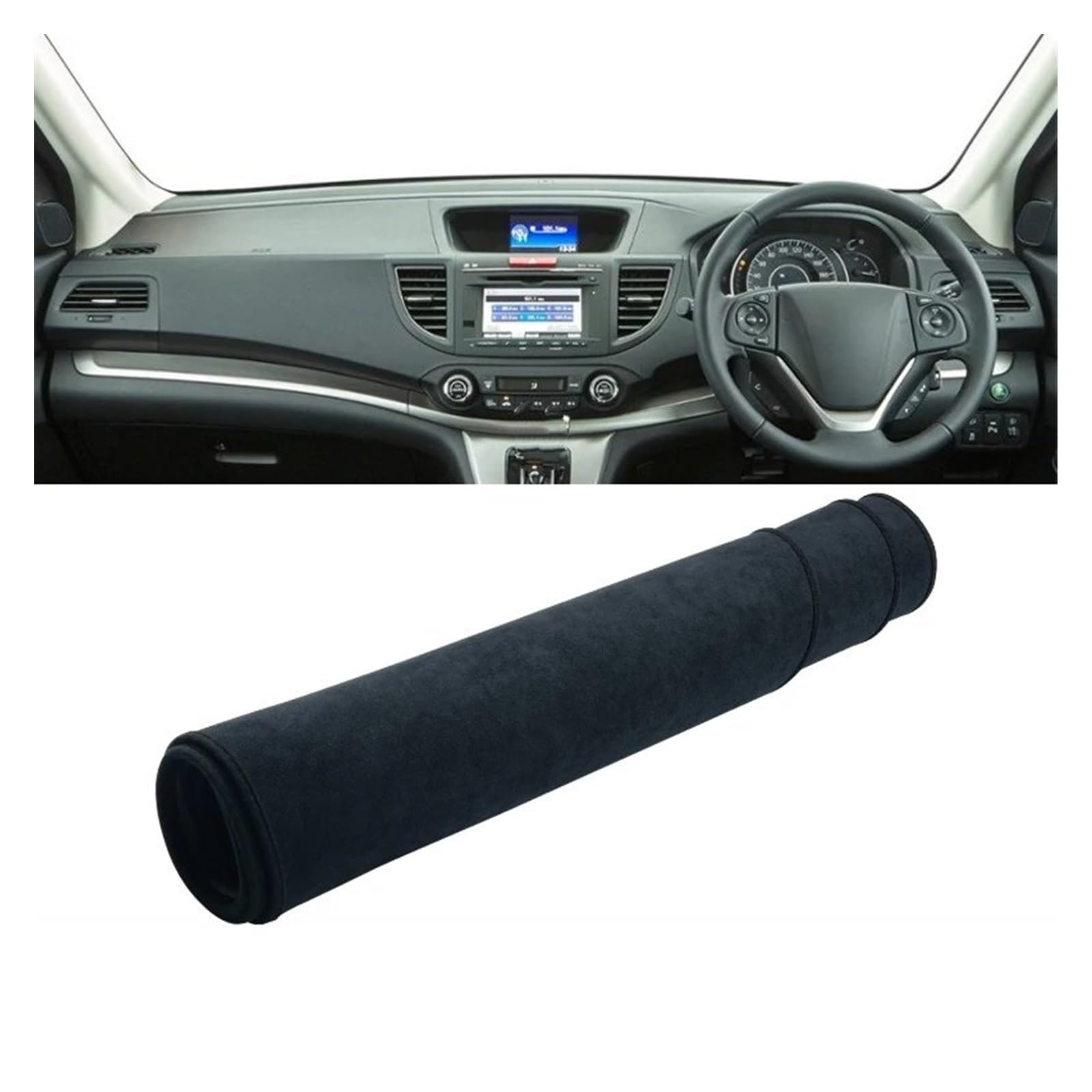 Auto Dashboard Matte Cover Für CR-V Für CRV Für CR V 4. 2012 2013 2014 2015 2016 Auto-Armaturenbrett-Abdeckung, rutschfeste Schutzmatte, Schutzteppiche(RHD Black) von ESSUE