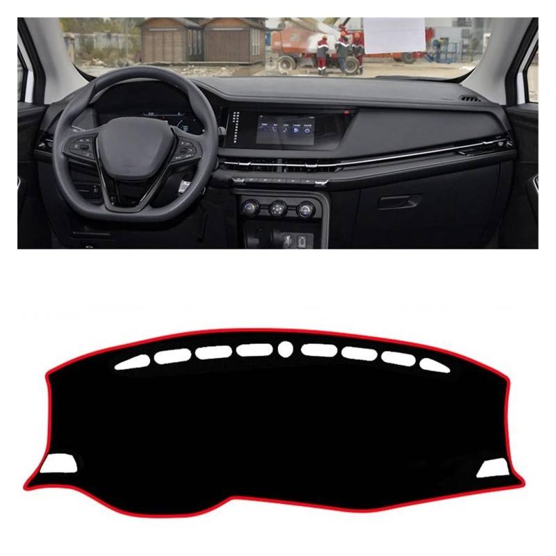 Auto Dashboard Matte Cover Für Changan Für CS15 2016-2019 2020 2021 2022 2023 Auto Armaturenbrett Abdeckung Matte Armaturenbrett Sonnenschutz Teppichschutz(A 19-23 Red) von ESSUE