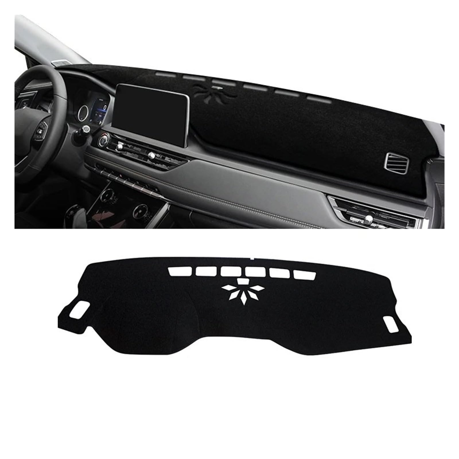 Auto Dashboard Matte Cover Für Chery Für Tiggo 8 Pro 2019 2020 2021 2022 2023 Für Tiggo8 Pro Auto Dashboard Sonnenschutz Pad Matte Instrument Schreibtisch Abdeckung(A Black Side) von ESSUE