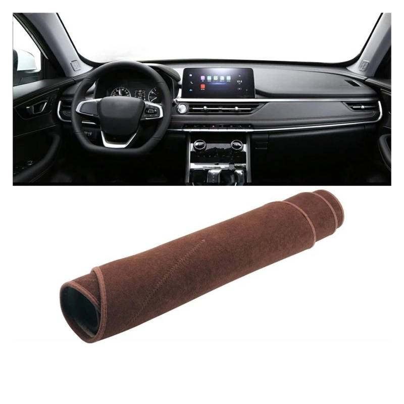 Auto Dashboard Matte Cover Für Chery Für Tiggo 8 Pro 2019 2020 2021 2022 2023 Für Tiggo8 Pro Auto Dashboard Sonnenschutz Pad Matte Instrument Schreibtisch Abdeckung(B Brown) von ESSUE