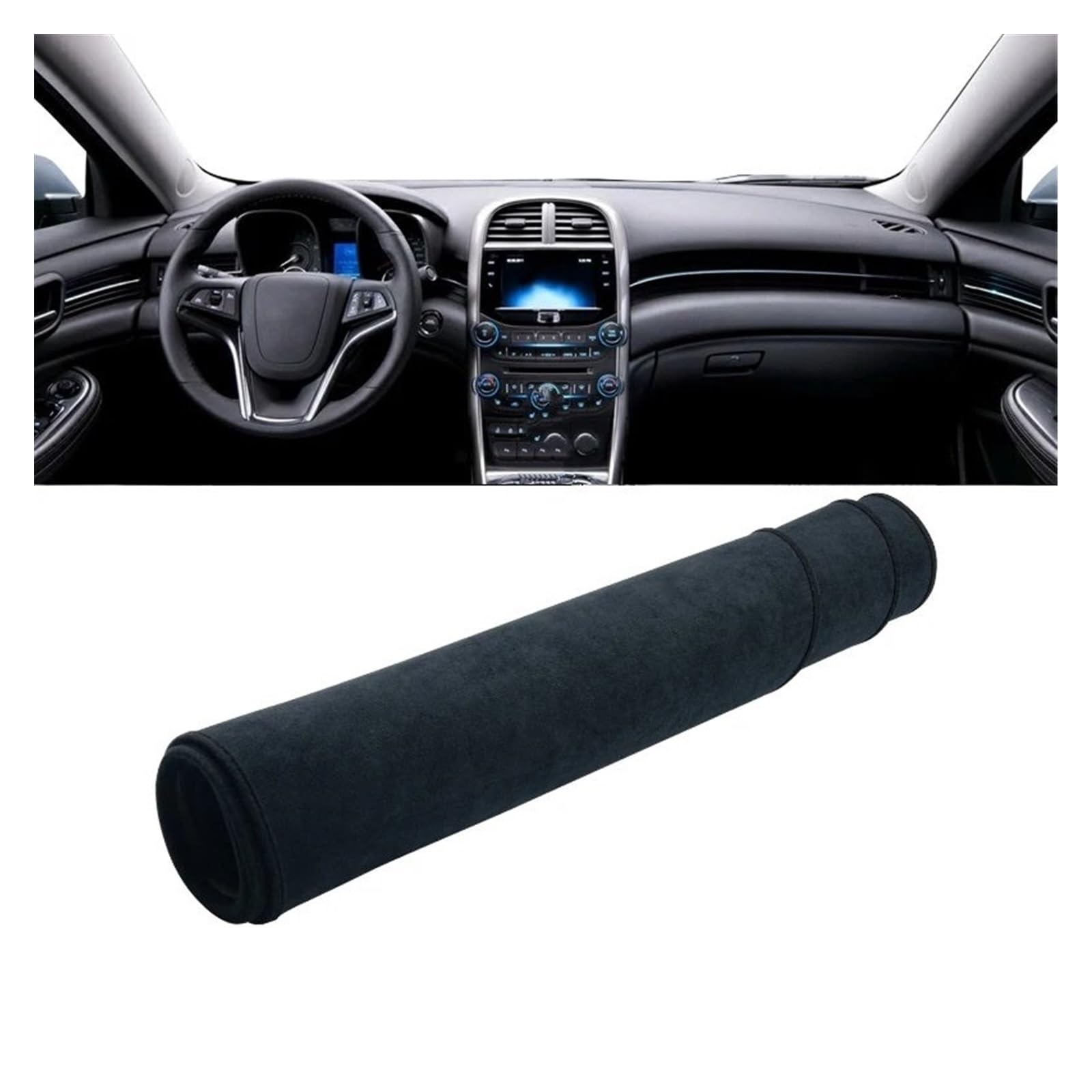 Auto Dashboard Matte Cover Für Chevrolet Für Malibu 2011 2012 2013 2014 Auto Armaturenbrettabdeckung Instrument Schreibtisch Sonnenschutzmatte rutschfeste Unterlage(B Black) von ESSUE