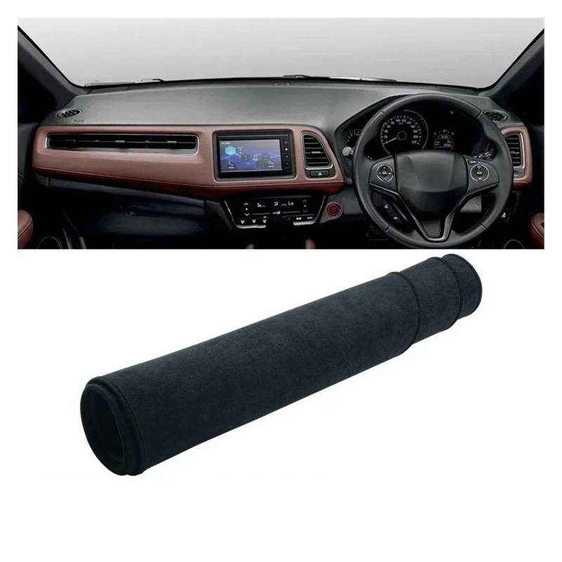 Auto Dashboard Matte Cover Für HR-V Für HRV Für Vezel 2014 2015 2016 2017 2018 2019 2020 Auto-Armaturenbrett-Abdeckung Armaturenbrettmatte Sonnenschutz rutschfeste Unterlage(B RHD Black) von ESSUE