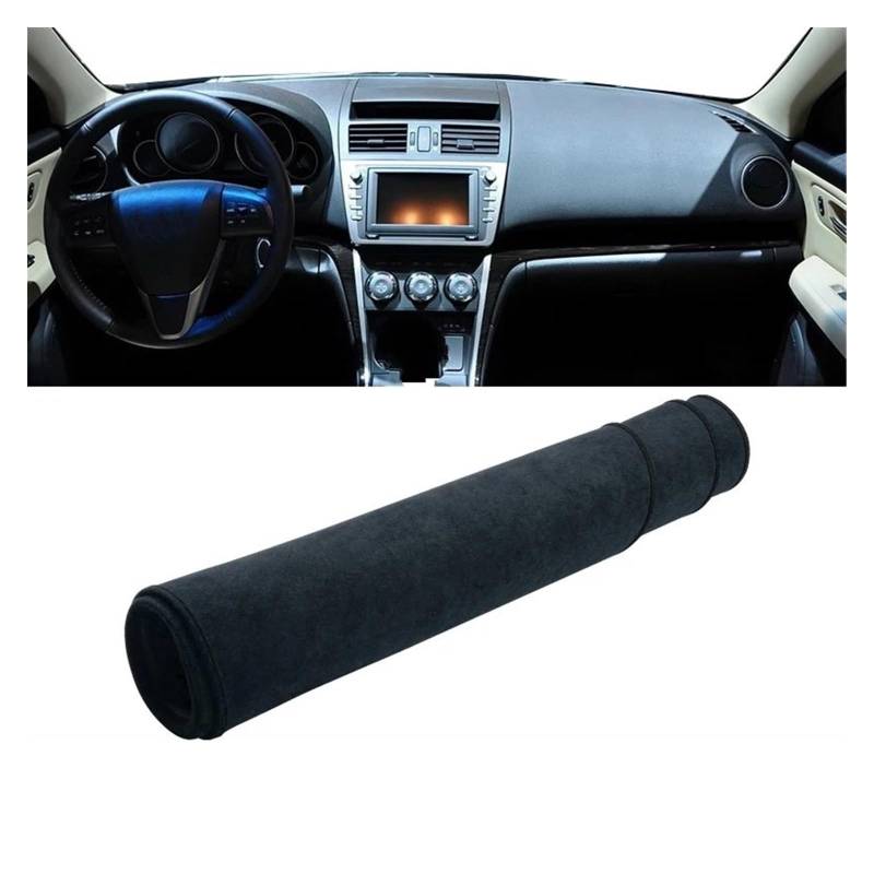 Auto Dashboard Matte Cover Für Mazda 6 Für GH 2008 2009 2010 2011 2012 Auto-Armaturenbrett-Abdeckung Lichtschutzmatte Sonnenschutz Anti-UV-Teppiche rutschfeste Matten(B Black LHD) von ESSUE