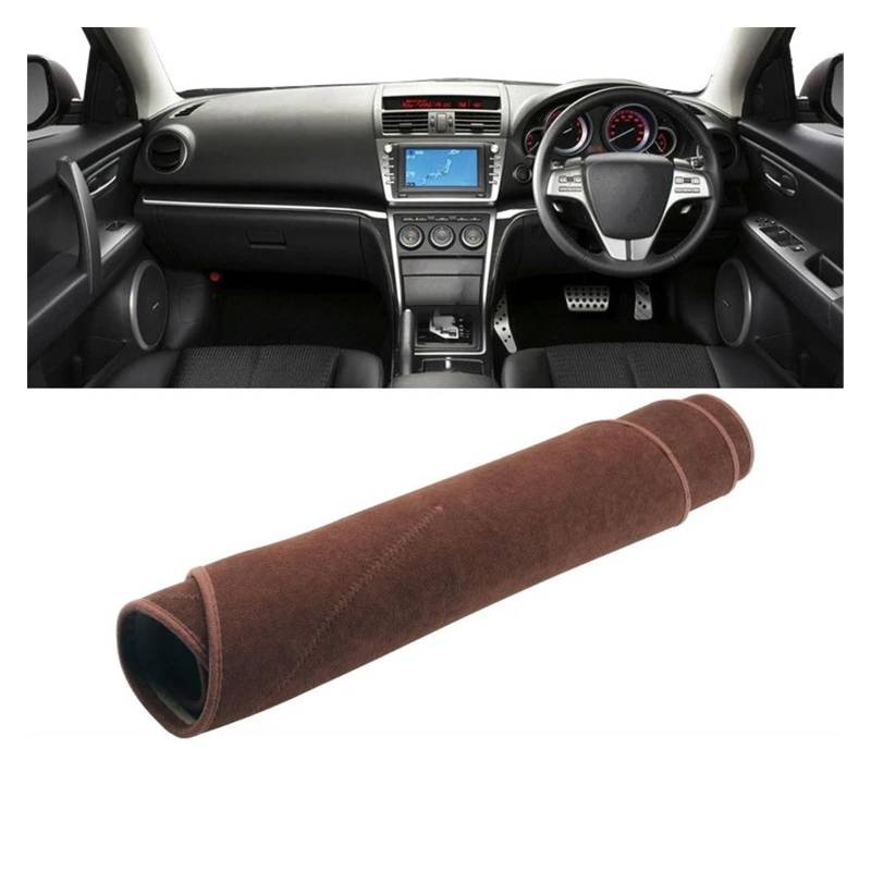 Auto Dashboard Matte Cover Für Mazda 6 Für GH 2008 2009 2010 2011 2012 Auto-Armaturenbrett-Abdeckung Lichtschutzmatte Sonnenschutz Anti-UV-Teppiche rutschfeste Matten(B Brown RHD) von ESSUE