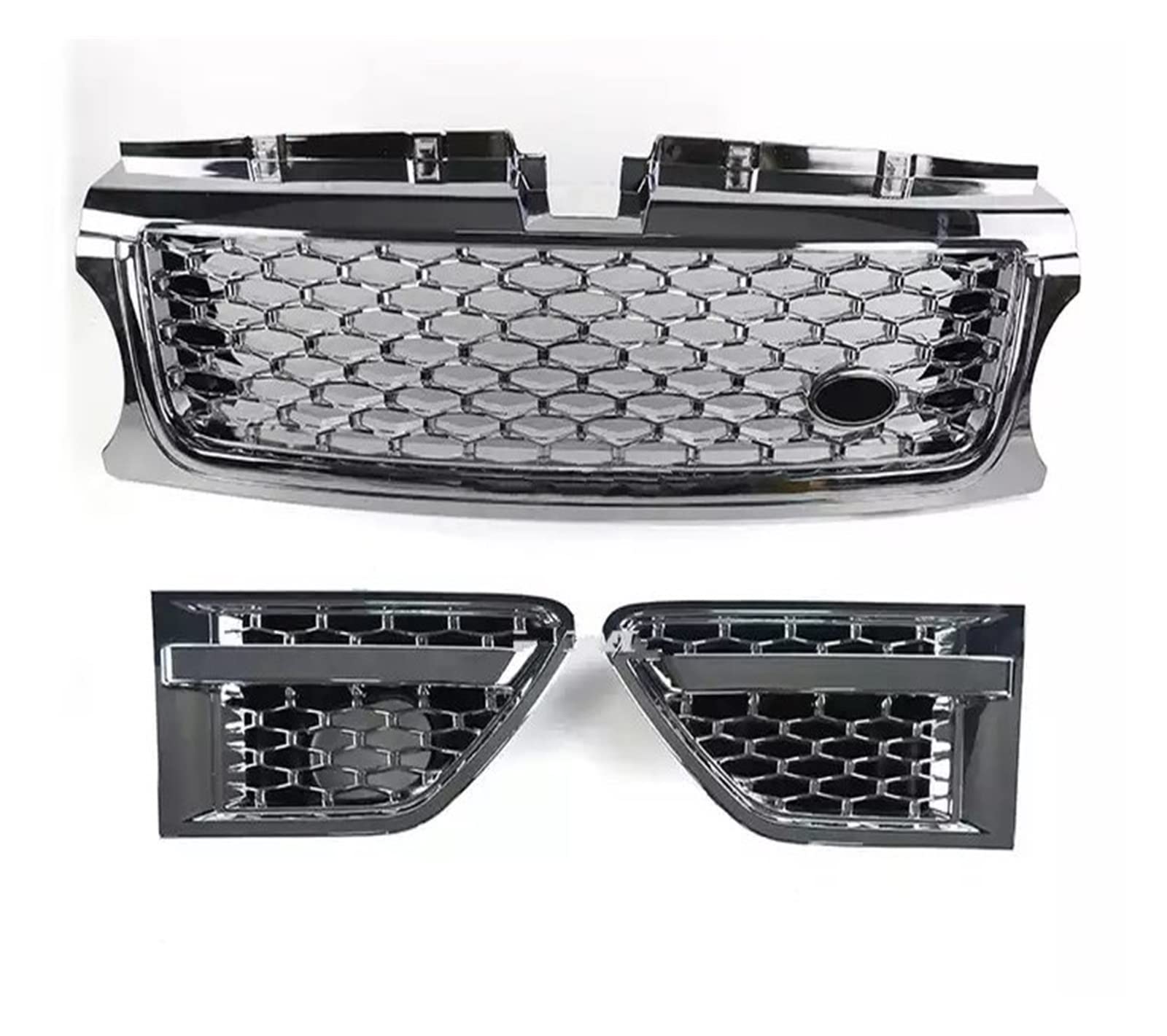 Auto Frontgrill Front Kühlergrille 3 Stücke Für Land Für Rover Für Range Für Rover Für Sport 2010 2011 2012 2013 L320 Auto Front Stoßstange Kühlergrill Seite Vent Abdeckung Grills(F) von ESSUE