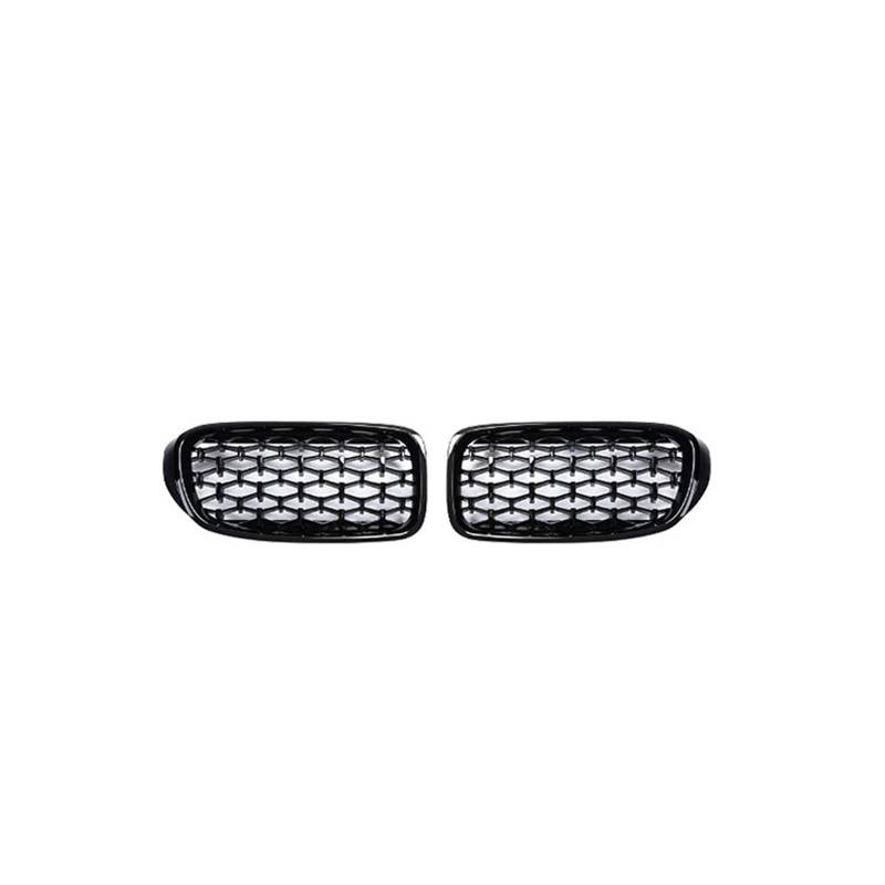 Auto Frontgrill Front Kühlergrille Auto Diamant Nieren Kühlergrills Für 3 Serie GT F34 2013 2014 2015 2016 2017 2018 2019 Stoßstange Modifizierte Zubehör Meteor Mesh Look(Gloss Black) von ESSUE