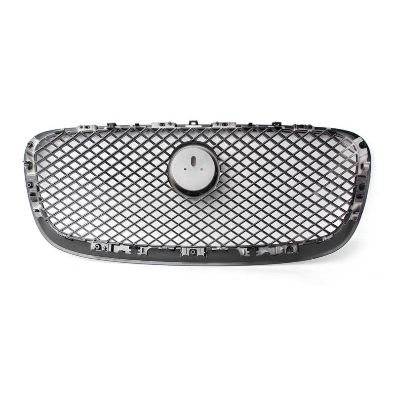 Auto Frontgrill Front Kühlergrille Auto-Front-Obergitter-Kühlergrill Für Jaguar Für XF Für XFR 2012 2013 2014 2015 ABS-Kunststoff Schwarz Glänzend Frontgrill Auto-Kühlergrill(Schwarz) von ESSUE