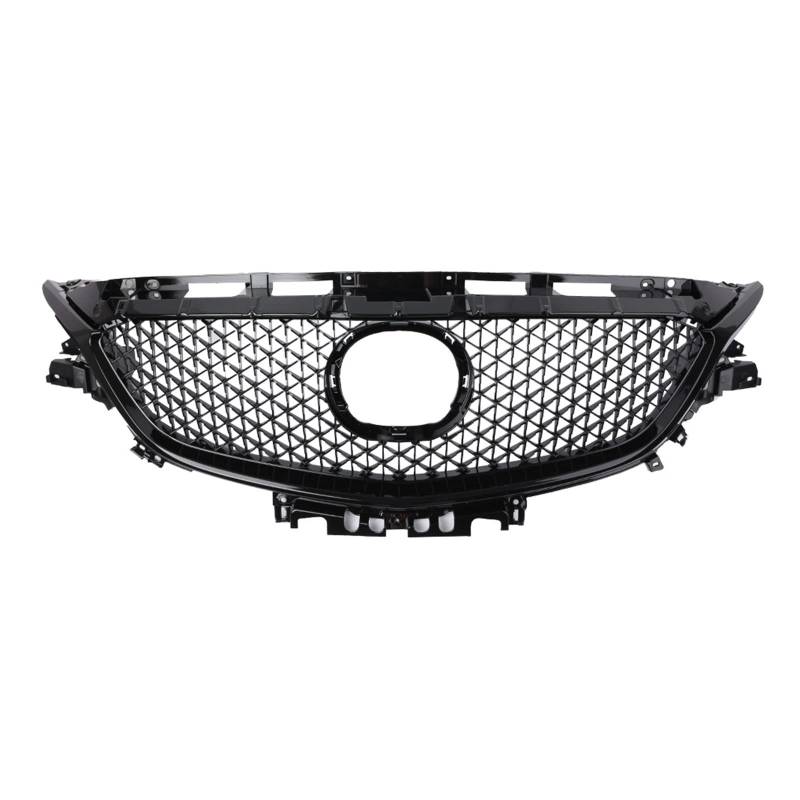 Auto Frontgrill Front Kühlergrille Auto Frontstoßstangengrill Oberer Maschengrill Für Mazda 6 GJ GL Für Atenza Für Touring 2017 2018 Schwarzer ABS-Frontgrill von ESSUE