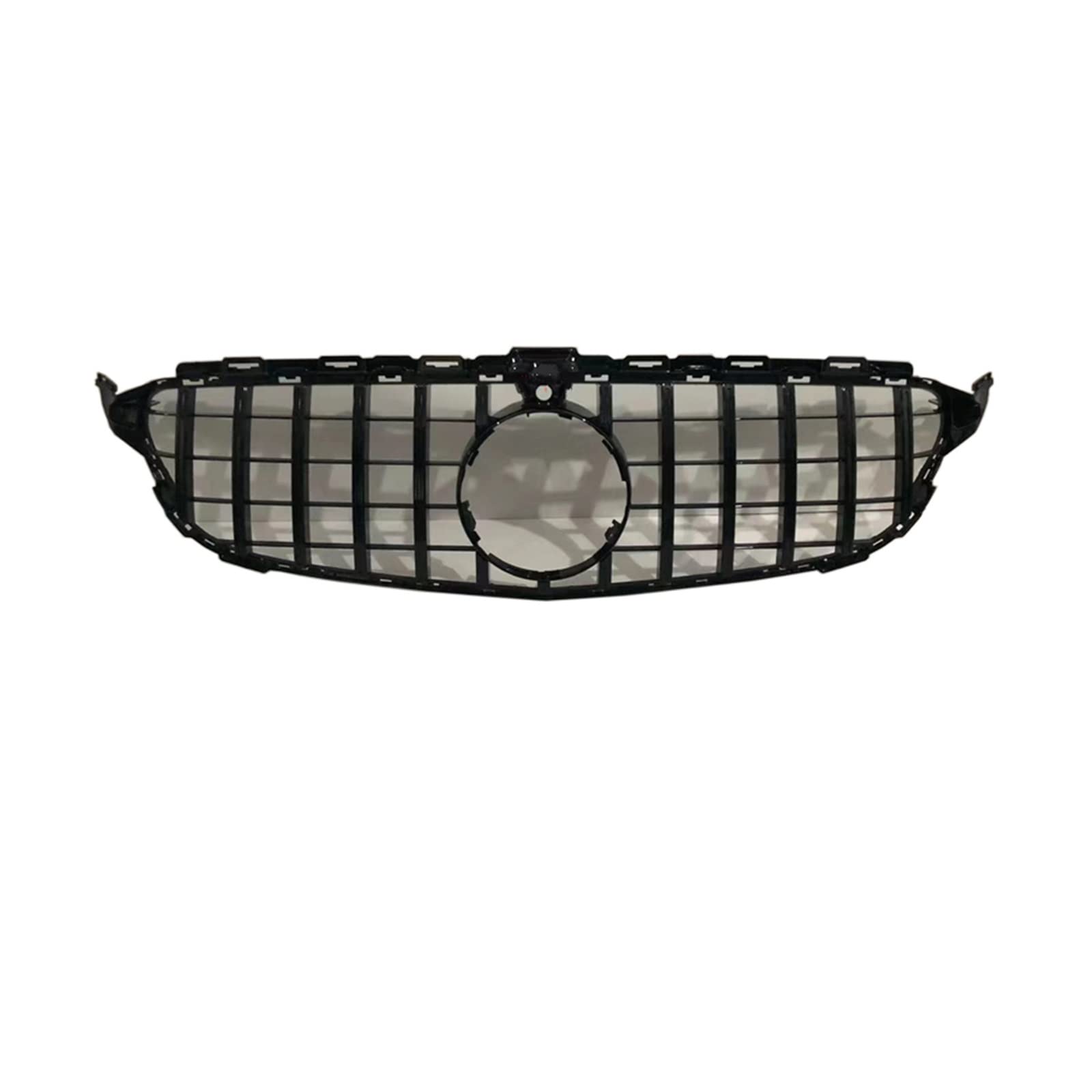 Auto Frontgrill Front Kühlergrille Auto Kühlergrill Für Benz W205 C200 C250 C300 C350 2015 2016 2017 2018 Schwarz/Silber Für GT Stil(Black with Camera) von ESSUE