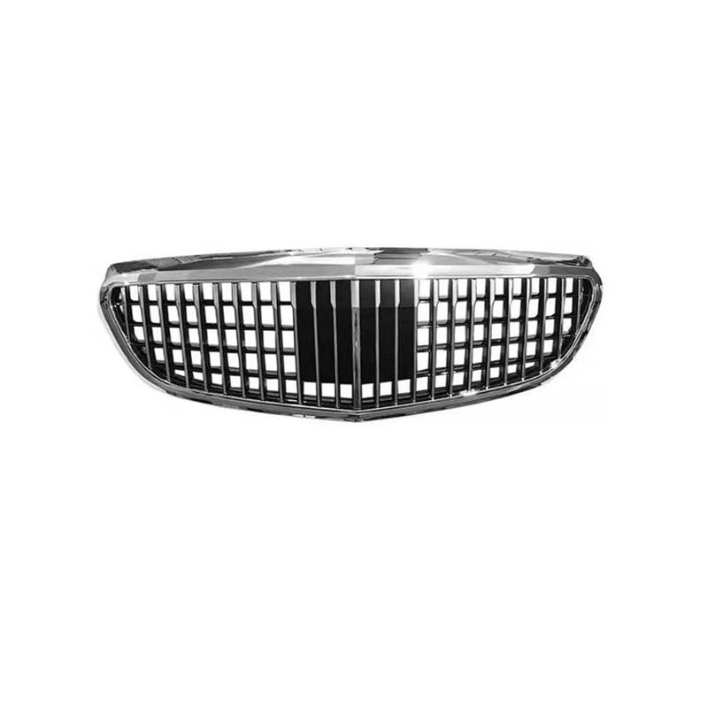 Auto Frontgrill Front Kühlergrille Autogrill Für Maybach Für Benz C-Klasse W205 C180L C200L C260L 2015 2016 2017 2018 Front-Auto-Kühlergrill Body Kit Chrom Silber(Silber) von ESSUE