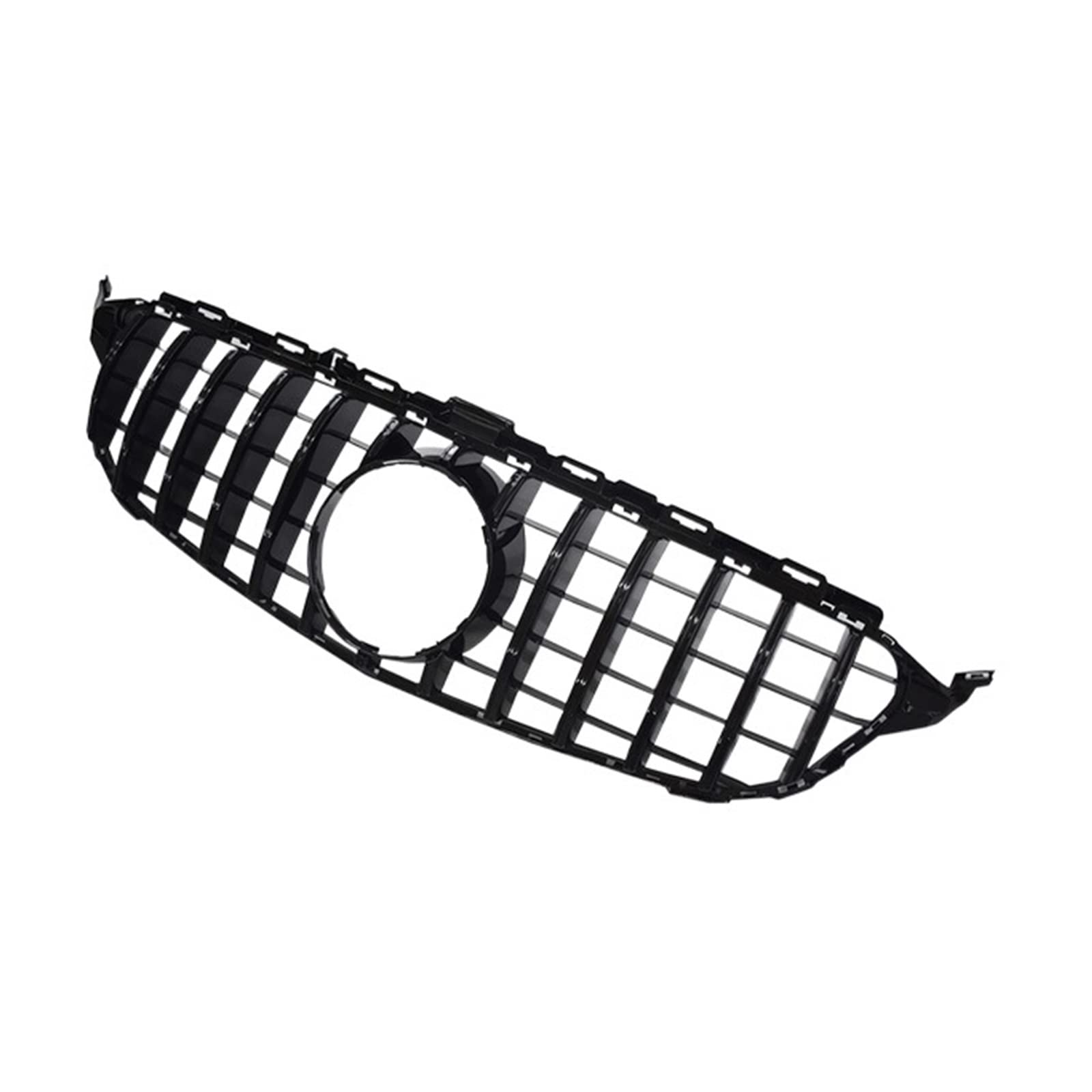 Auto Frontgrill Front Kühlergrille C-Klasse W205 Diamantgrill GT Kühlergrill Für C200 C300 C450 C250 C180 C220 2015 2016 2017 2018 2019 2020 2021 C63 Kühlergrill(15-18 Silve no cam) von ESSUE