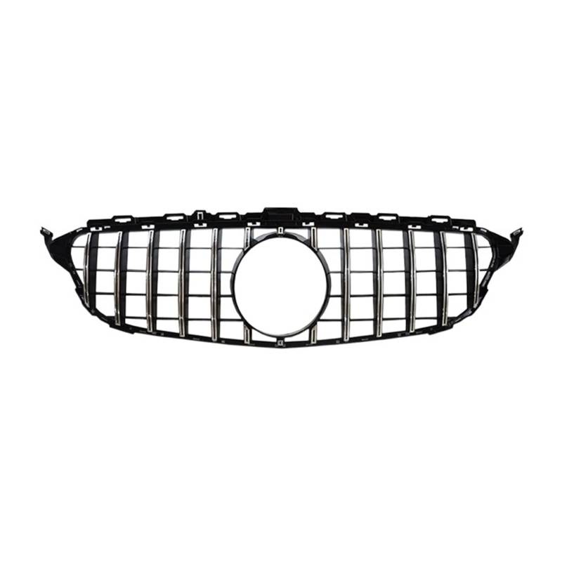 Auto Frontgrill Front Kühlergrille C-Klasse W205 Diamantgrill GT Kühlergrill Für C200 C300 C450 C250 C180 C220 2015 2016 2017 2018 2019 2020 2021 C63 Kühlergrill(19-Silve no cam) von ESSUE