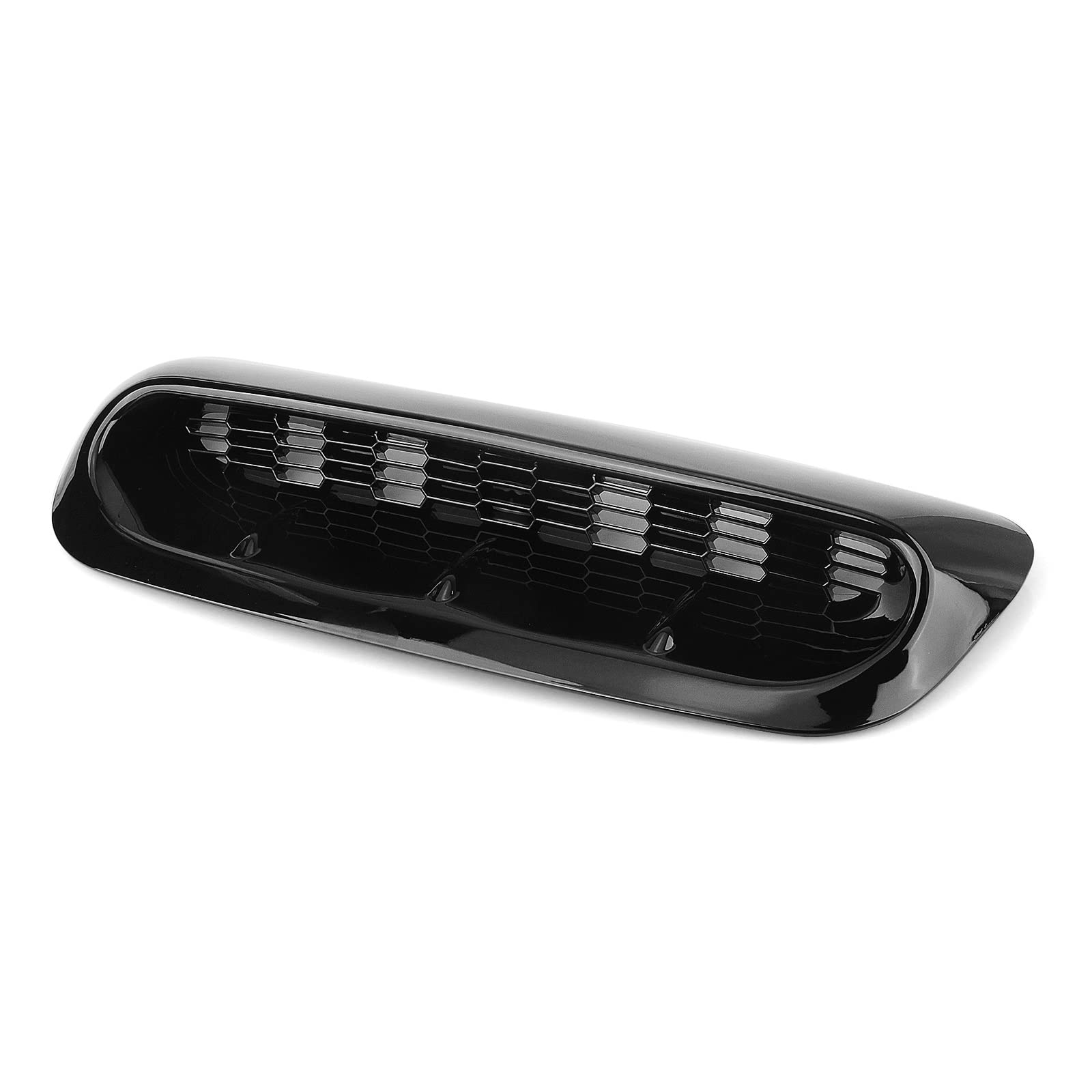 Auto Frontgrill Front Kühlergrille Front Air Hood Vent Scoop Trim Für Mini Für Cooper S R56 R55 R57 R58 R59 2007-2014 Motorhaube Abdeckung Carbon Faser Look/Glanz Schwarz(Glossy Black) von ESSUE