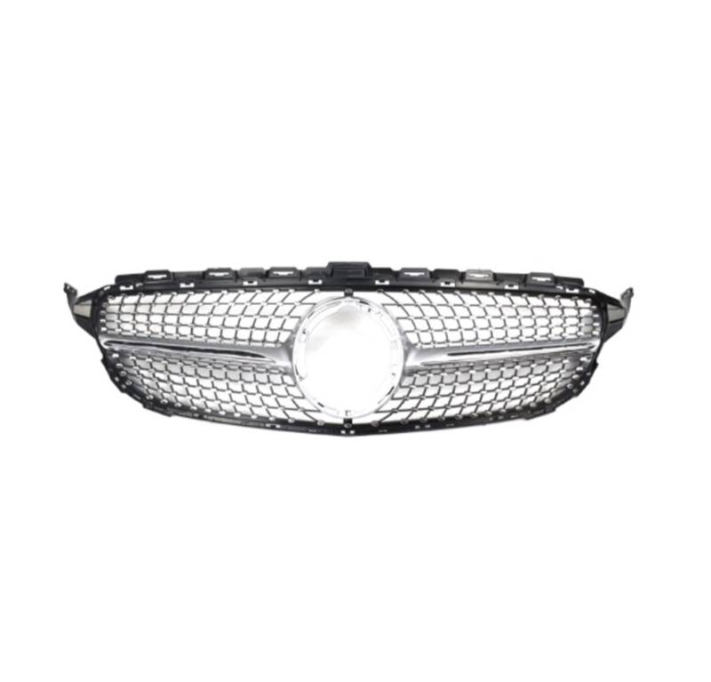 Auto Frontgrill Front Kühlergrille Frontgrill Für Benz C-Klasse W205 Sport-Renngrill Mit Kamera Für AMG Für GT Diamond 2014 2015 2016 2017 2018 Frontgrill(Type 6) von ESSUE