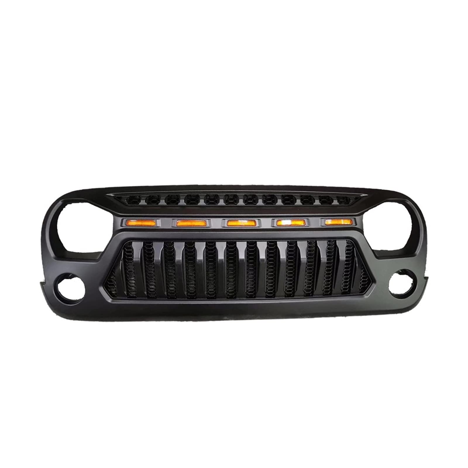 Auto Frontgrill Front Kühlergrille Frontgrill Für Wrangler JK Für JKU Für Rubicon Für Sahara Sport 2007 2008 2009 2010 2012 2013 2014 2015 2016 2017 Racing Grills Stoßfängergitter(D) von ESSUE