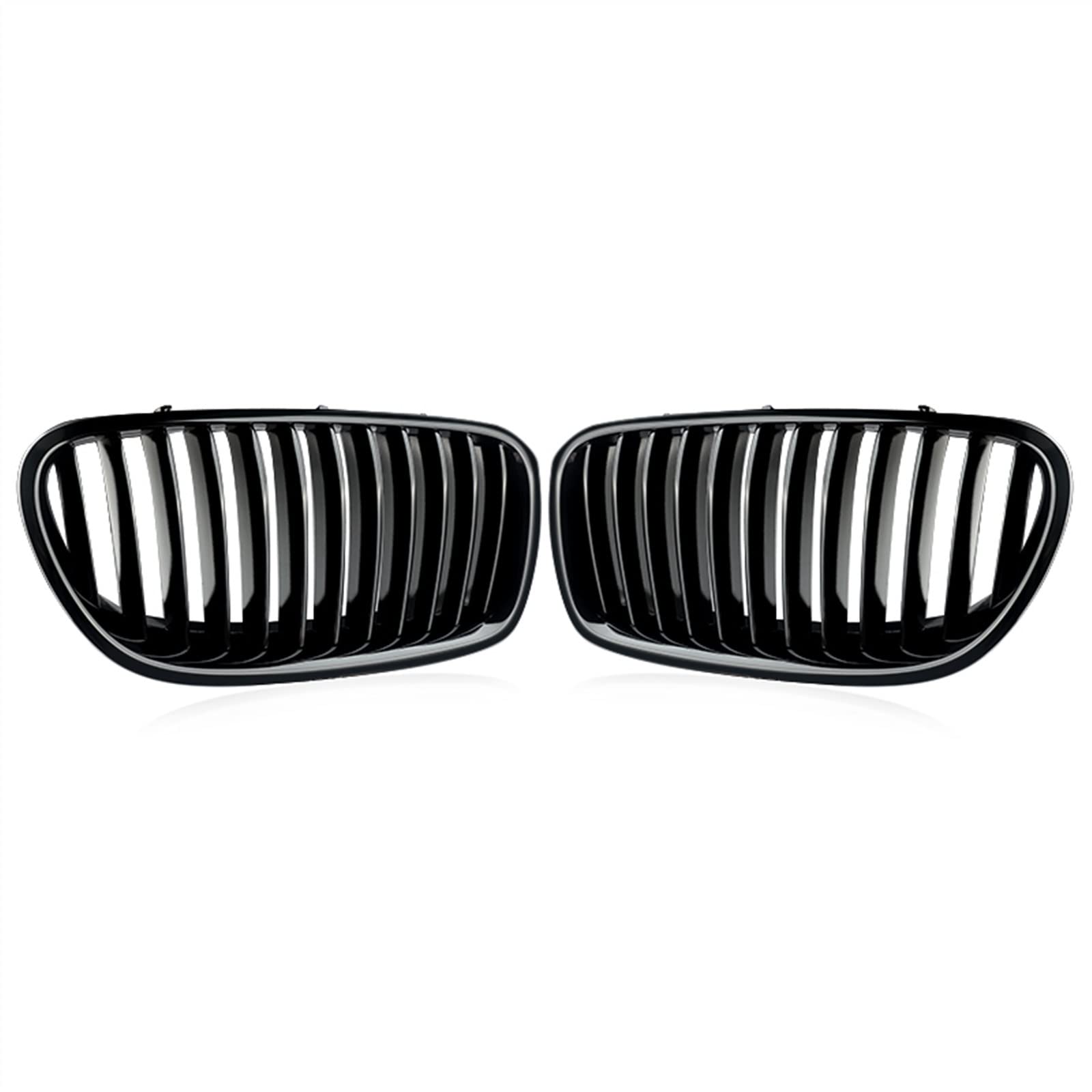 Auto Frontgrill Front Kühlergrille Für 5 Series F10 F11 M5 Frontstoßstangengrill Doppel 2010 2011 2012 2013 2014 2015 2016 Breiter Nierengrill 520d 530d 540i 528i 535i(Style B) von ESSUE