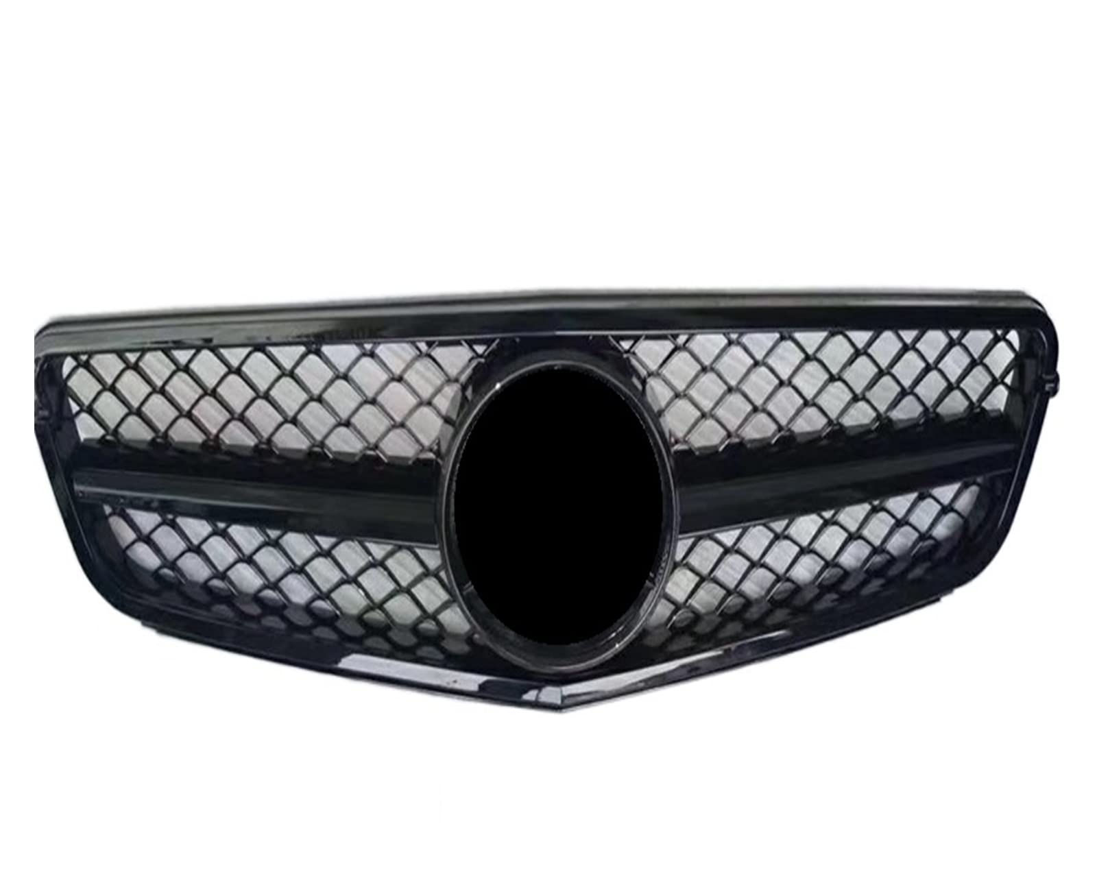 Auto Frontgrill Front Kühlergrille Für AMG C63 Stil Auto Kühlergrill Für Benz C Klasse W204 C180 C200 C300 C350 2008 2009 2010 2011 2012 2013 2014 Racing Stoßstange Grille GT Diamant(Shiny Black) von ESSUE