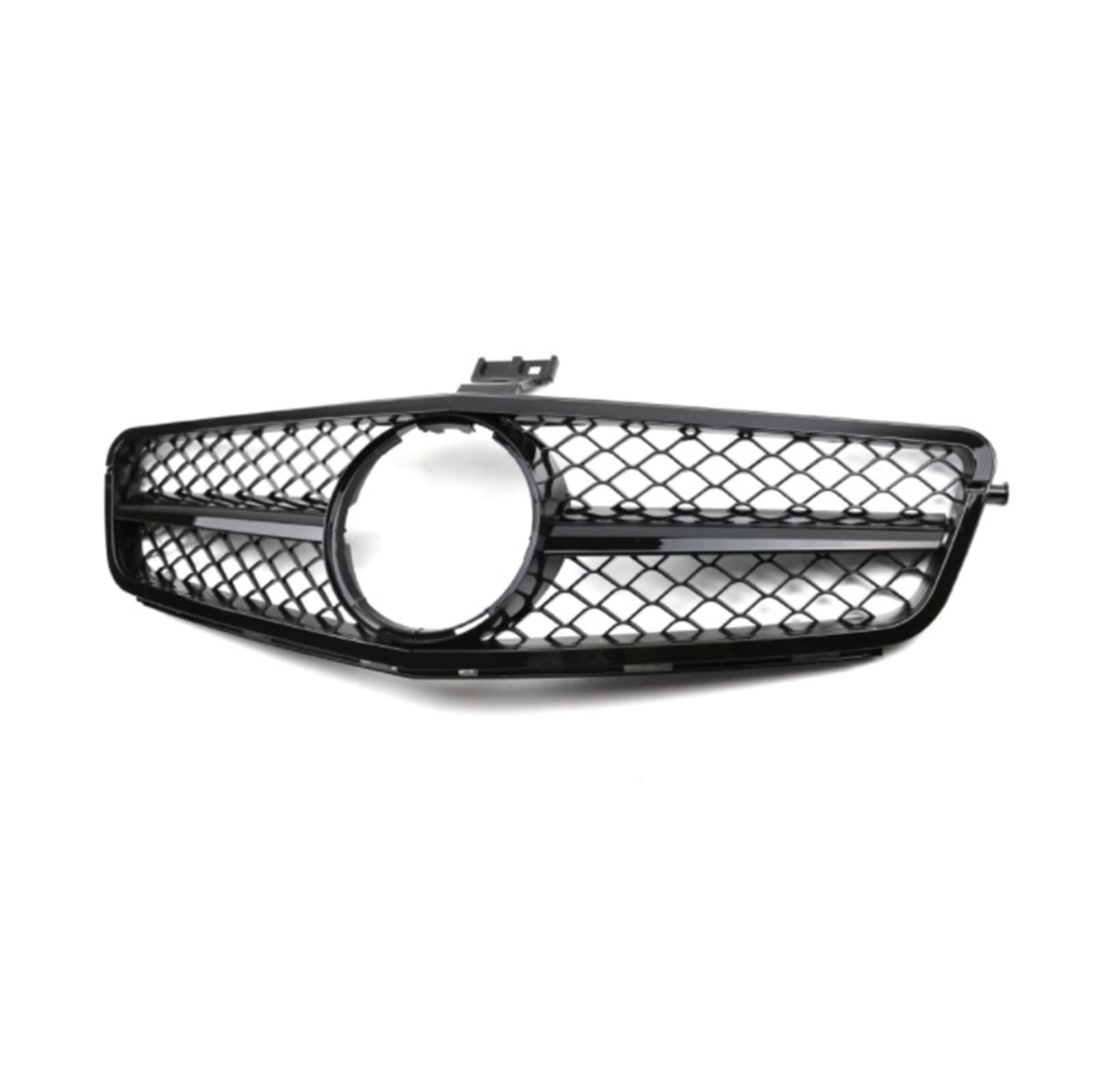 Auto Frontgrill Front Kühlergrille Für Benz C W204 Sport Racing Grill Für AMG Für GT Diamond 2007 2008 2009 2010 2011 2012 2013 2014 Facelift Frontstoßstangengrill(Gloss Black) von ESSUE