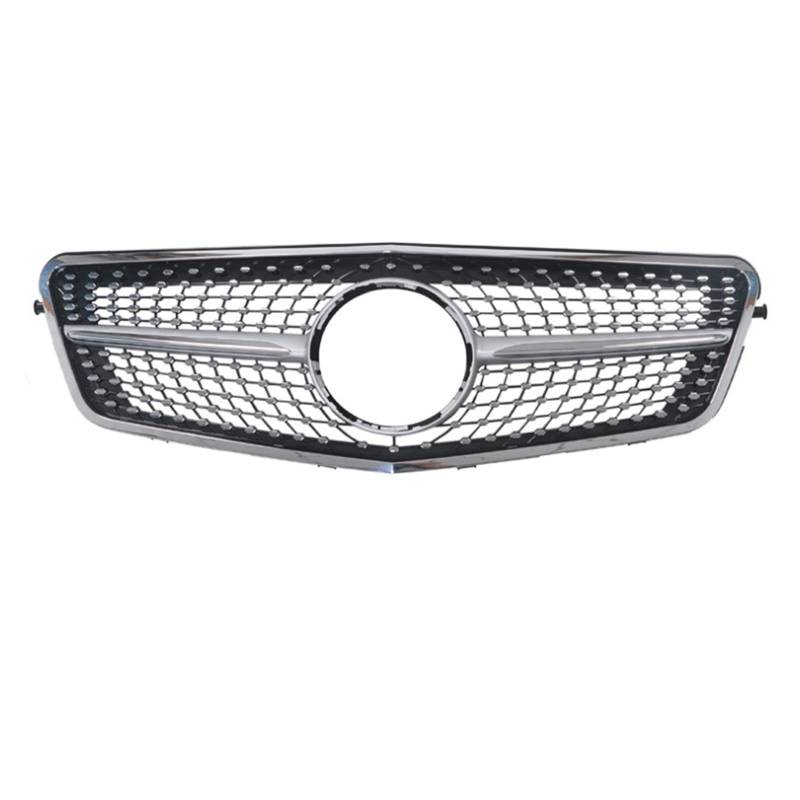 Auto Frontgrill Front Kühlergrille Für Benz E-Klasse W212 S212 2009 2010 2011 2012 2013 2014 2015 2016 Kühlergrill Mitte Net Grills Montage Rahmen Abdeckung Decor Teile(2009-2012 Silver A) von ESSUE