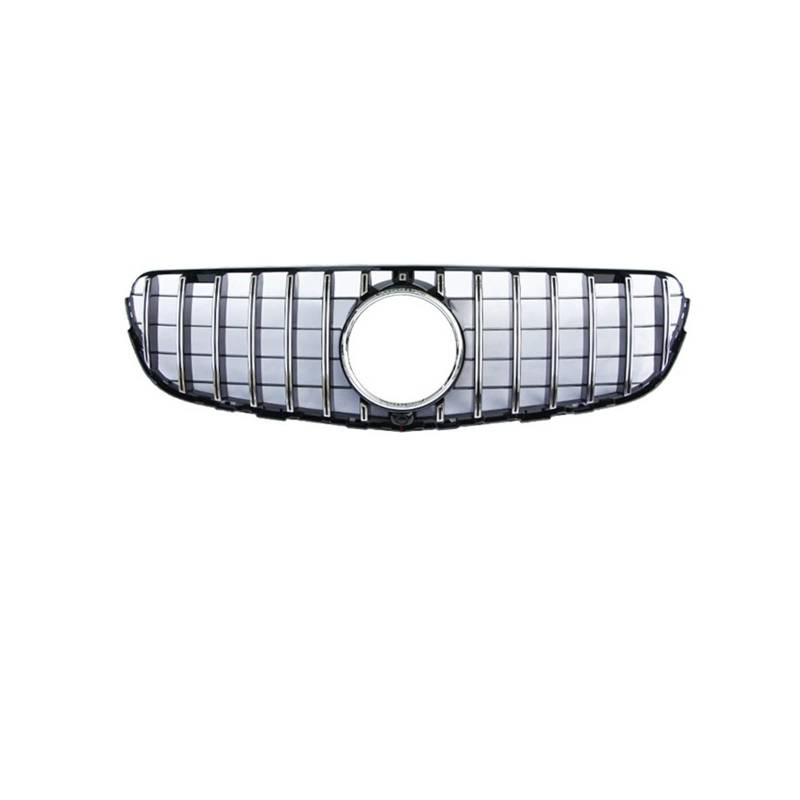 Auto Frontgrill Front Kühlergrille Für Benz Für GlC Klasse W253 X253 GT Stil Grill Front Stoßstange Bewegung Grille 2015 2016 2017 2018 2019 Front Grille(Silber) von ESSUE