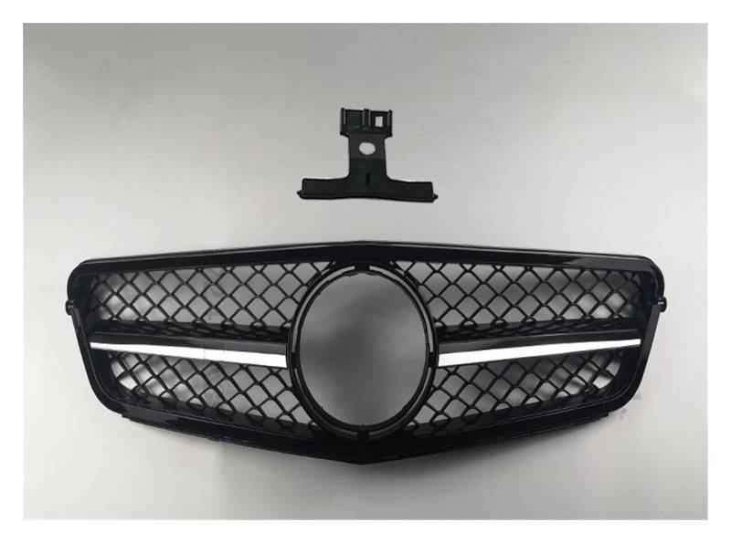 Auto Frontgrill Front Kühlergrille Für Benz W204 C204 S204 C43 C 2007-2014 Für AMG Für GT R Diamond Style Grid Tuning Zubehör Fronteinlassgitter Stoßstangengrill(Silvery) von ESSUE