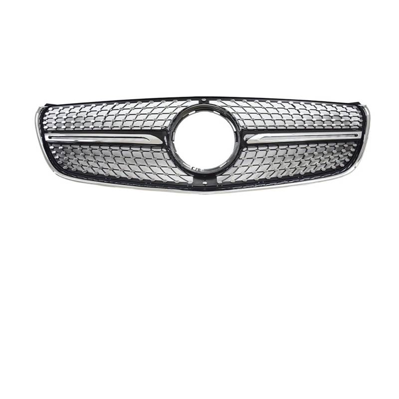 Auto Frontgrill Front Kühlergrille Für V-Class W447 2015 2016 2017 2018 2019 Schwarz Chrom Diamant GT Kühlergrill Für V260 V250 Front Stoßstange Racing Grid Front Grille(D Black no Camera) von ESSUE