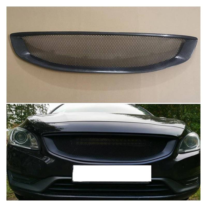 Auto Frontgrill Front Kühlergrille Für Volvo Für S60 Für V60 Limousine 4-Türer Kombi 2014 2015 2016 2017 2018 Renngrill Frontstoßstangengrill Body Kit Zubehör von ESSUE