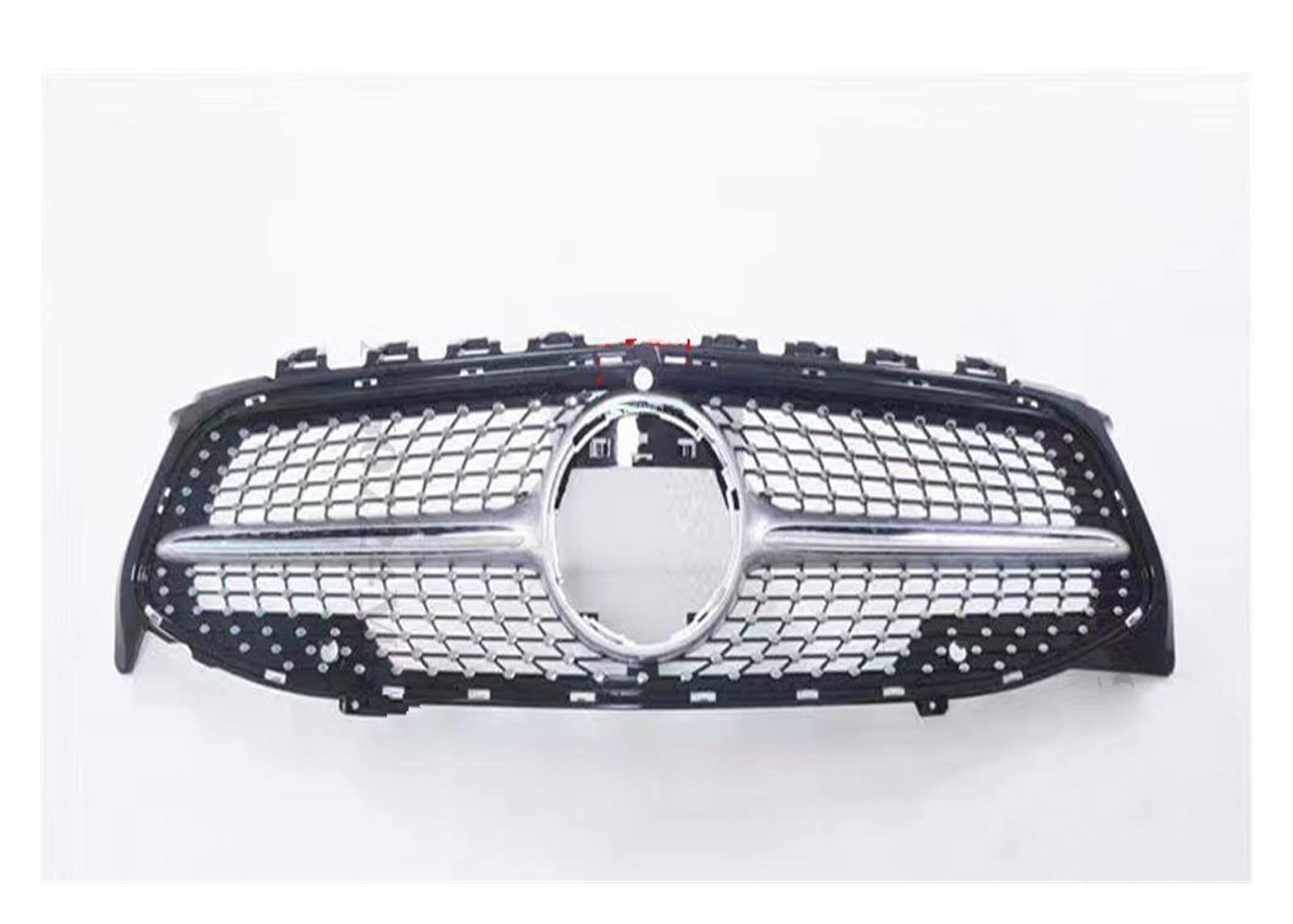 Auto Frontgrill Front Kühlergrille GT Diamond Frontgrill Grill Facelift Für Benz C118 W118 Für CLA 2019 2020 2021 2022 180 200 250 260 220 Tuning-Zubehör(Silvery with Cam) von ESSUE