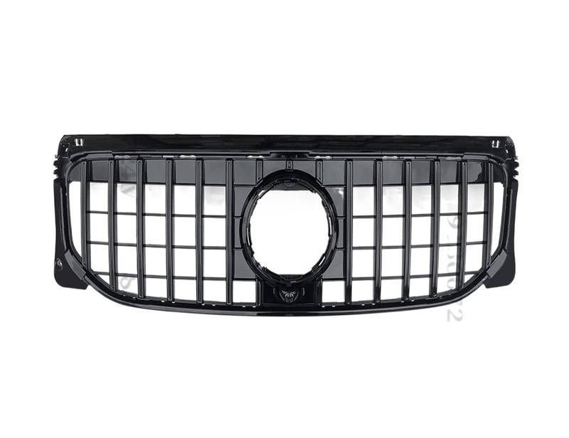 Auto Frontgrill Front Kühlergrille Haube Mesh Front Stoßstange Grille Für Benz Für GLB X247 W247 2019 2020 2021 2022 220 250 Für AMG Linie Für GT Diamant Stil Tuning Racing Grill(Schwarz) von ESSUE