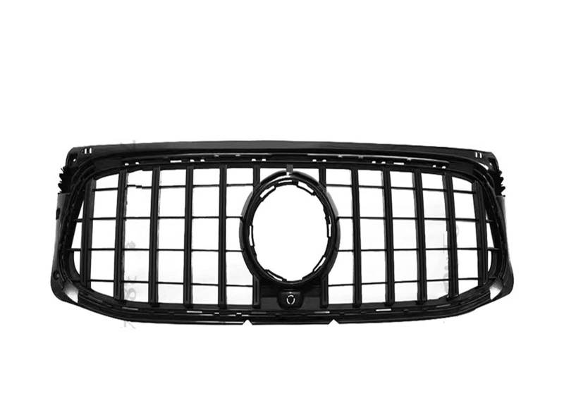 Auto Frontgrill Front Kühlergrille Haube Mesh Front Stoßstange Grille Für Benz Für GLB X247 W247 2019 2020 2021 2022 220 250 Für AMG Linie Für GT Diamant Stil Tuning Racing Grill(Sport Black) von ESSUE