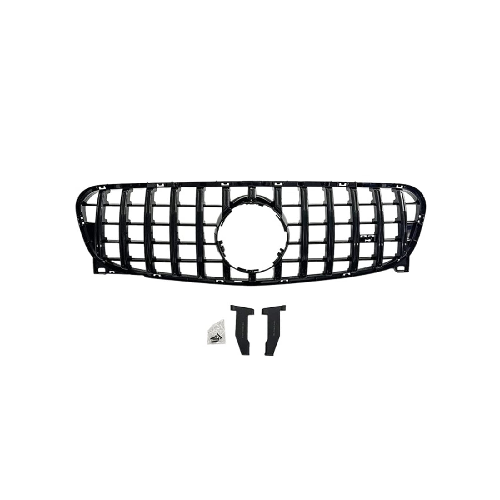 Auto Frontgrill Front Kühlergrille Kühlergrill Geeignet Für GLA X156 2014 2015 2016 2017 2018 2019 Gt Für GTR GLA180 GLA200 GLA250 GLA45 Für GLA Klasse Abs Mesh(2014-2016 Black) von ESSUE