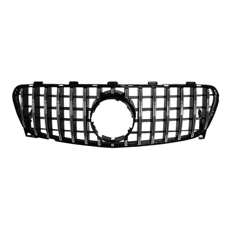 Auto Frontgrill Front Kühlergrille Kühlergrill Geeignet Für GLA X156 2014 2015 2016 2017 2018 2019 Gt Für GTR GLA180 GLA200 GLA250 GLA45 Für GLA Klasse Abs Mesh(2017-2019 Silver) von ESSUE