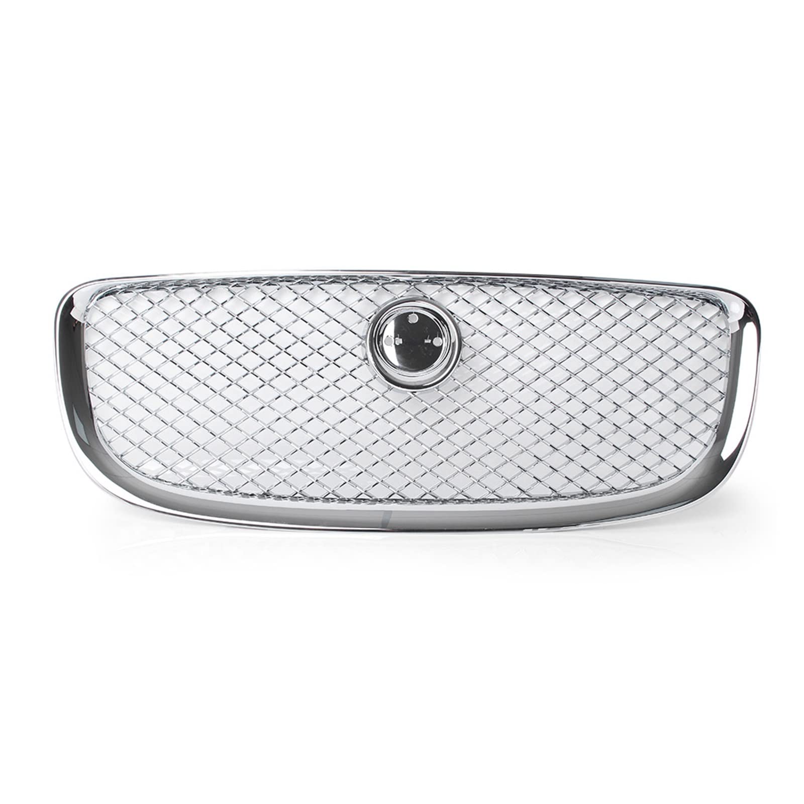 Auto Frontgrill Front Kühlergrille Kühlergrill Oberer Mesh-Grill Für Jaguar Für XJ 2010 2011 2012 2013 2014 2015 Auto Kühlergrill Chrom/Schwarz(Silber) von ESSUE