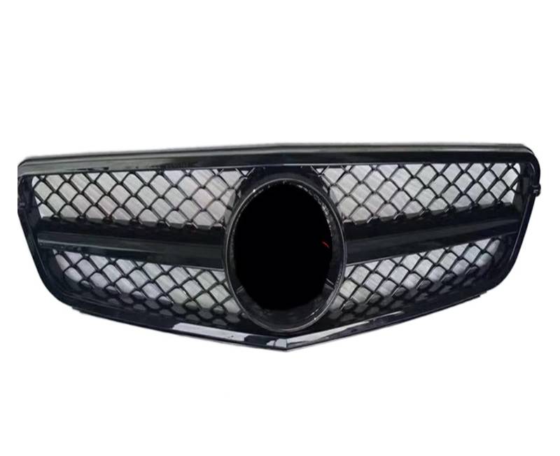 Auto Frontgrill Front Kühlergrille Rennwagen-Frontgrill Für Benz C-Klasse W204 C180 C200 C300 C350 2008 2009 2010 2011 2012 2013 2014 Für AMG C63-Stil(Bright Black) von ESSUE