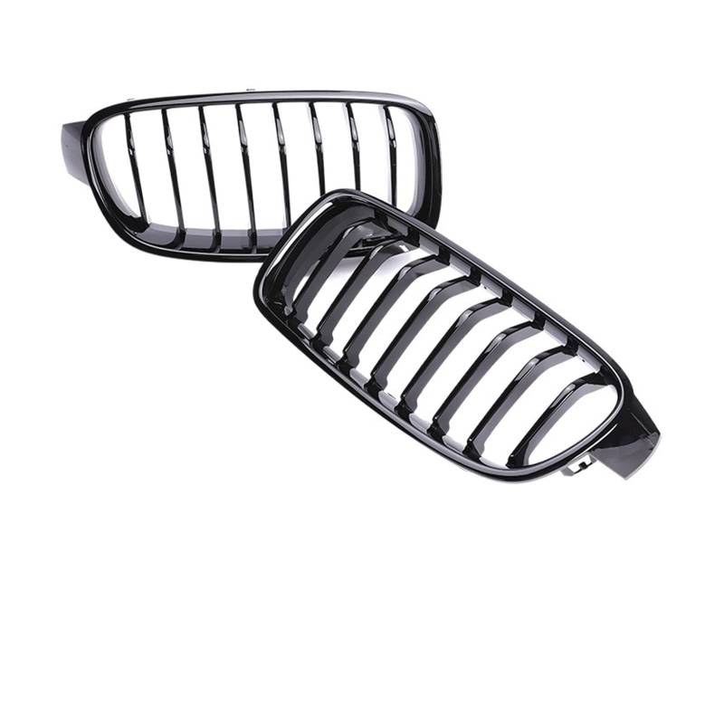 Auto Frontgrill Front Kühlergrille Sport Unterer Grill Frontgitter Nieren M3 Grill Für 3er F30 F31 F35 2012 2013 2014 2015 2016 2017 2018 Zierleisten In Schwarz Glänzend(Single 8 Gloss Black) von ESSUE