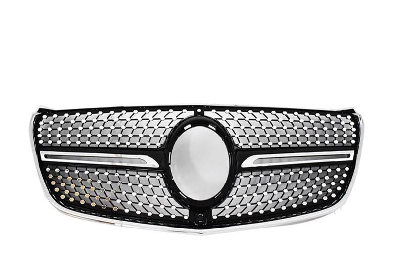 Auto Frontgrill Front Kühlergrille Upgrade Fronteinlass Stoßstangengrill Racing Grill GT Diamond Facelift Für W447 Für Benz V Klasse GT Diamond 2015 2016 2017 2018 2019(Diamond Black) von ESSUE