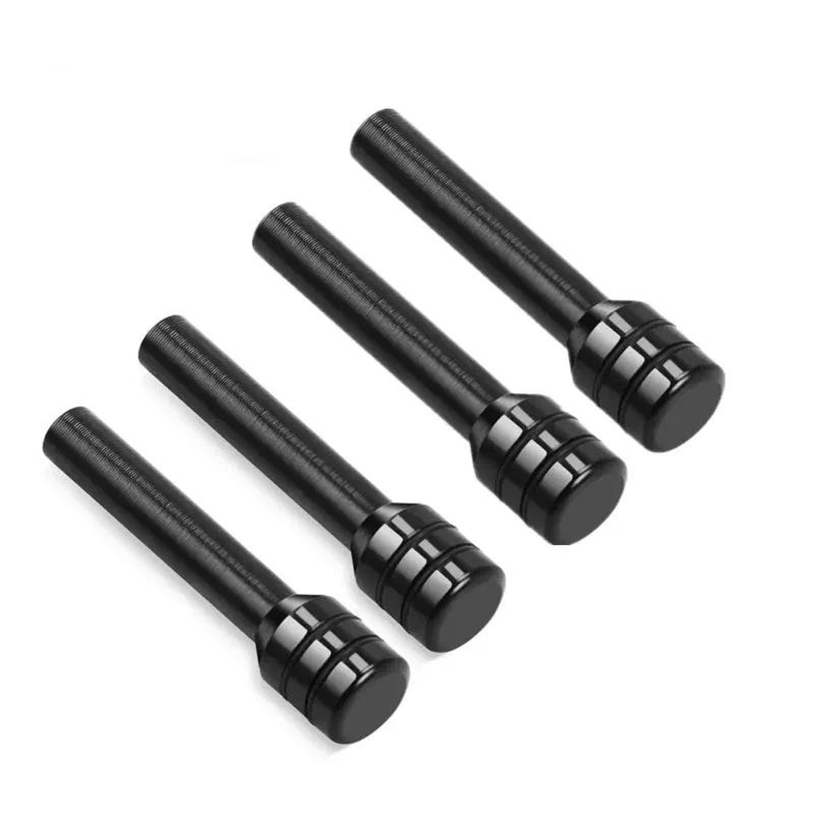 Elektrische Fensterschalter 2/4 Stück Aluminium Legierung Auto Auto Sicherheit Türschloss Pins Universal Auto Lkw Innen Türschloss Knopf Pull Pins Für Toyota Gleitbacke Mitnehmer(Black 4Pieces) von ESSUE