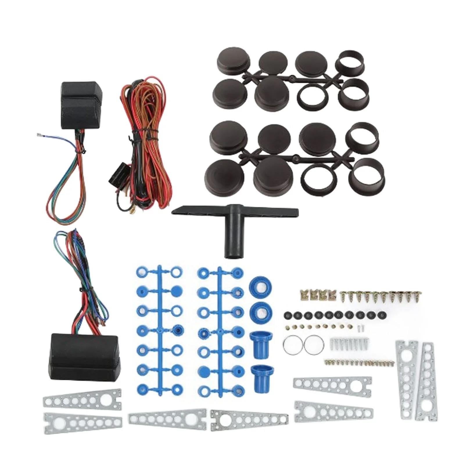 Elektrische Fensterschalter 2-türiges Fensterheber-Set, Elektrischer Fensterheber-Schalter, Umrüstsatz Für 2-türige Pickup-Trucks, Vans, SUVs Gleitbacke Mitnehmer von ESSUE