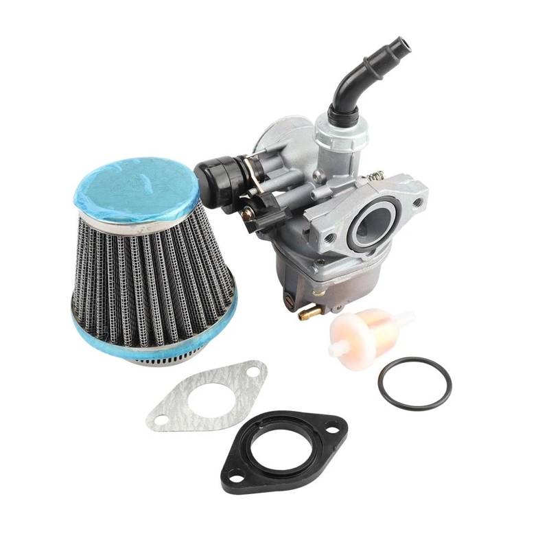 Moto Vergaser Für 50 70 90 110 Für 125cc ATV Quad 4 Wheeler Für Dirt Bike Motorrad Vergaser PZ19 19mm Carb Mit Luft Filter Vergaser Vergaser Kit(PZ19 Kit) von ESSUE