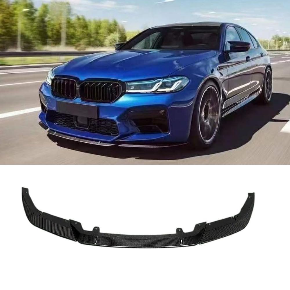 Auto Frontspoiler Frontlippe Spoiler für BMW F90 M5 LCI Competition 2021-2023, Auto Frontschürze Lippe Spoiler ABS Frontstoßstange Splitter Diffusor Flügel Lippen Kinnschutz Zubehör von ESUKAR