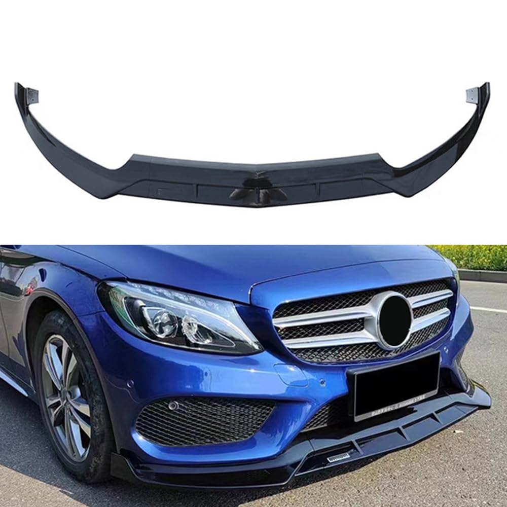 Auto Frontspoiler Frontlippe Spoiler für Mercedes-Benz C-Class W205 pre-Modification Brabus 2015-2018, Auto Frontschürze Lippe Spoiler Frontstoßstange Splitter Diffusor Flügel Zubehör von ESUKAR