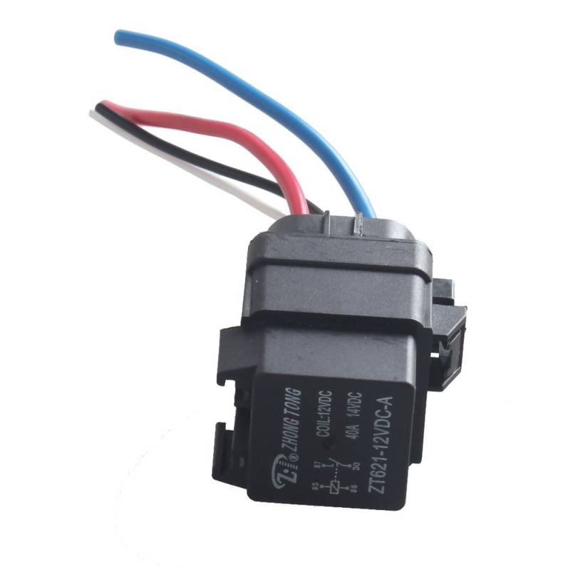 E Support™ 12V 40A 4-Polig SPST KFZ Relais Öffner Schließer Auto LKW Wechselrelais Leistungsrelais Buchse Stecker Wasserdicht von ESUPPORT