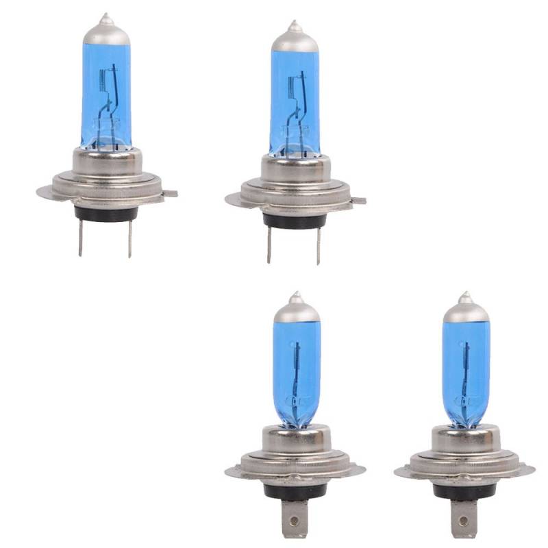 E Support 4 X KFZ Auto H7 6000K Xenon Gas Halogen Scheinwerfer Weiß Licht Lampen Birnen 55W Autolampen Long Life von ESUPPORT