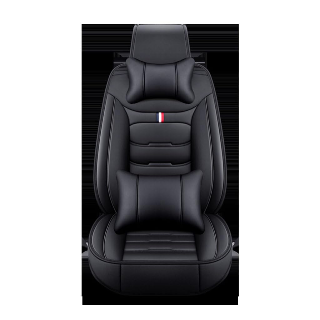 ESZXGVFK Voll Set Autositzbezüge für Range Rove(4seats) 2013-2017,Vorder Rück Sitzschoner Wasserdicht Verschleißfest Innenausstattungs Set Zubehör,A1-Black von ESZXGVFK