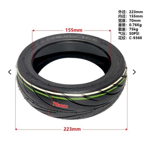 9.5x2.5 Tubeless Pannenschutz Reifen Gel Niu KQi3 KQi3 Sport KQi3 Pro Niu KQi2 Reifen von EScooter-Reparatur