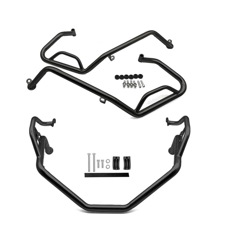 Motor Stoßstangenschutz Motorrad-Motorschutz, Sturzbügel, Edelstahl-Stoßfängerrahmenschutz, passend für X-ADV750 XADV750 2021–2023 von ESyem