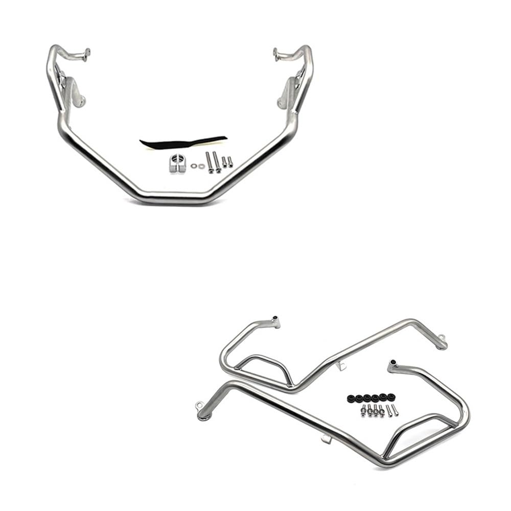 Motor Stoßstangenschutz Motorrad-Motorschutz-Sturzbügel, Stoßstangenrahmenschutz aus Edelstahl für X-ADV750 2021-2023, Antikollisionsstange für Motorradmotoren von ESyem
