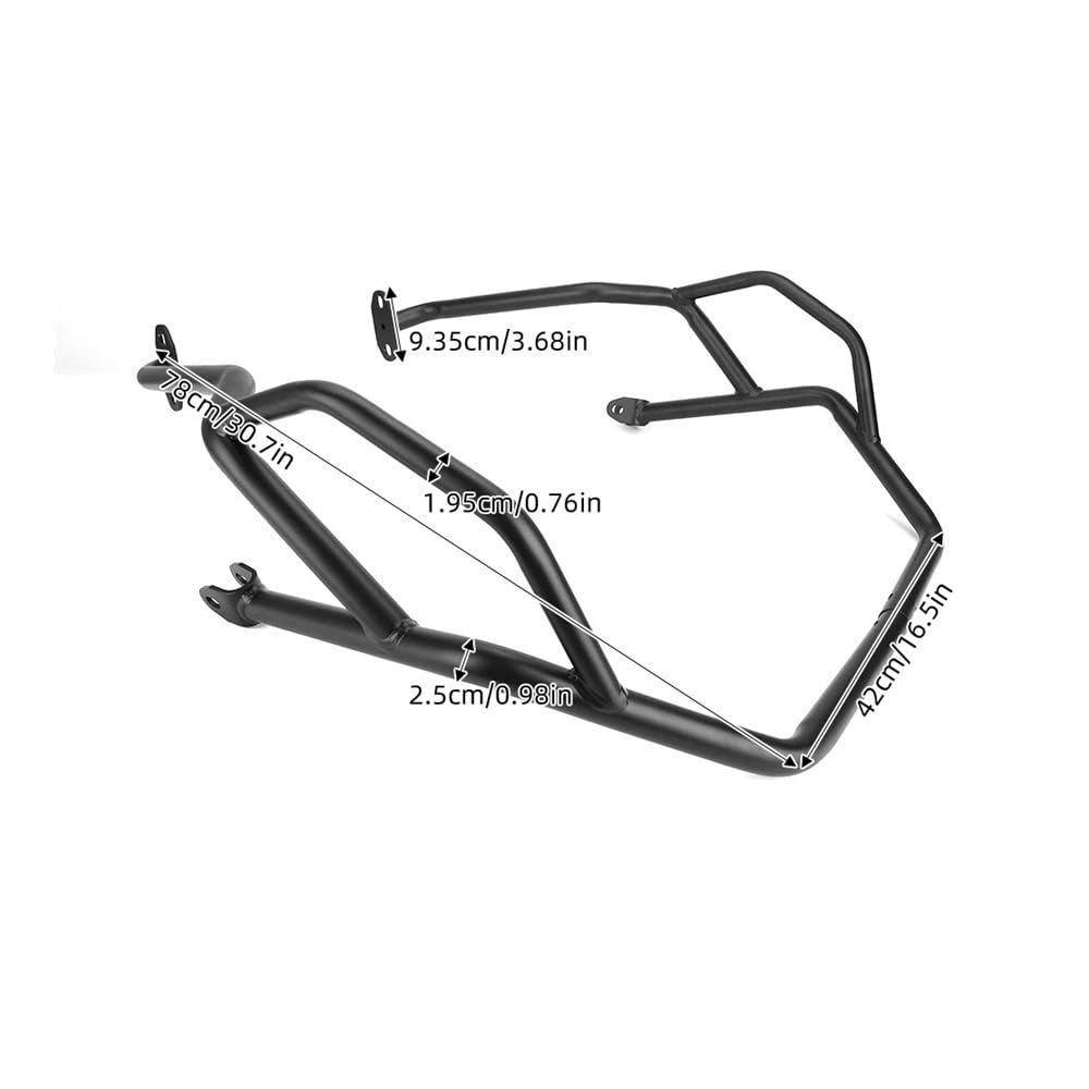 Motor Stoßstangenschutz Motorrad Stoßstangen Für BJ500GS TRK502X 2021-2023 Crash Bar Motorrad Motor Schutz Stoßstange Schutz Für TRK 502X TRK502 von ESyem