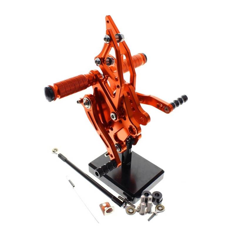 Motorrad Fußrasten Für K&awasaki Ninja 300 250 2013 2014 2015 2016 17 Aluminium Legierung Motorrad Fußrastenanlage Fußstütze Fußrasten Pedal Fuß Peg Hinten Set von ESyem