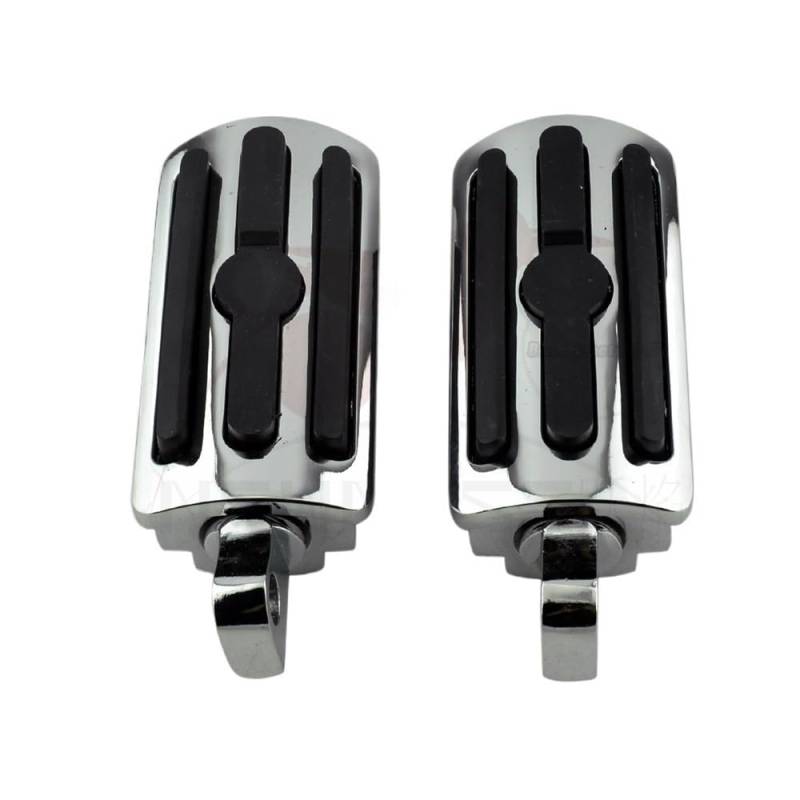 Motorrad Fußrasten Motorrad Fußrasten Autobahn Pegs Metall Fußrasten Pedal Fußstütze Für H&Arley Iron XL 883 1200 Touring Dyna Softail 10mm von ESyem